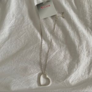 2 for $15 Ardene Genuine Crystal Heart Necklace